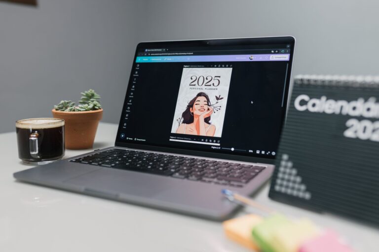 Calendar laptop screen