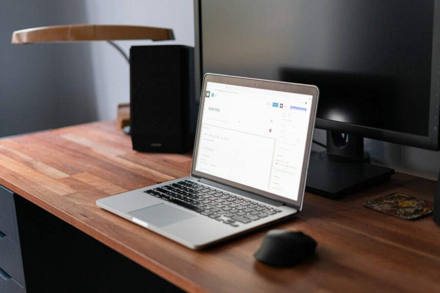 Minimalist desk laptop