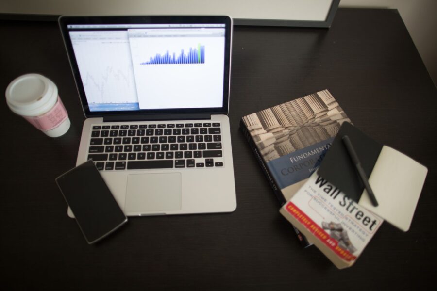 Laptop notebook coffee