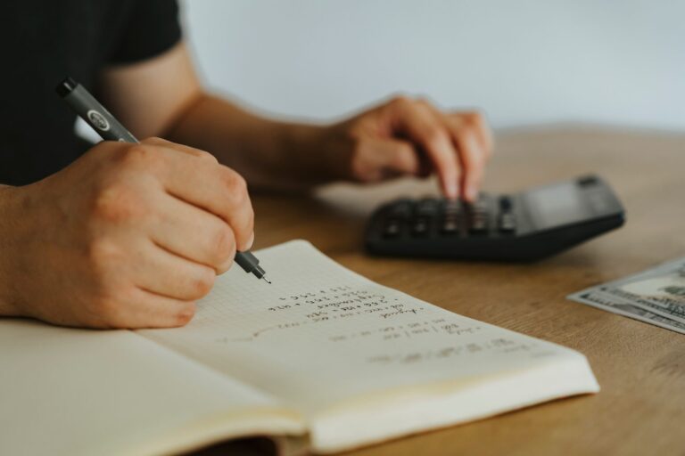 Calculator notebook pen