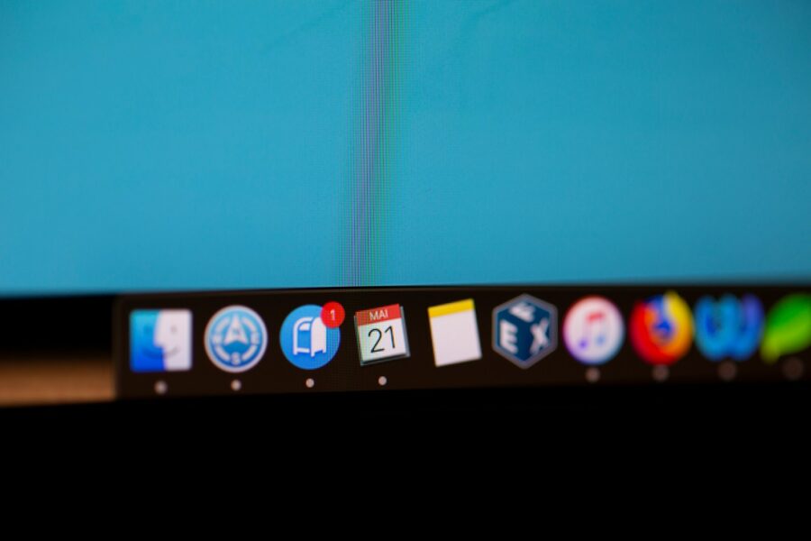 Laptop screen browser