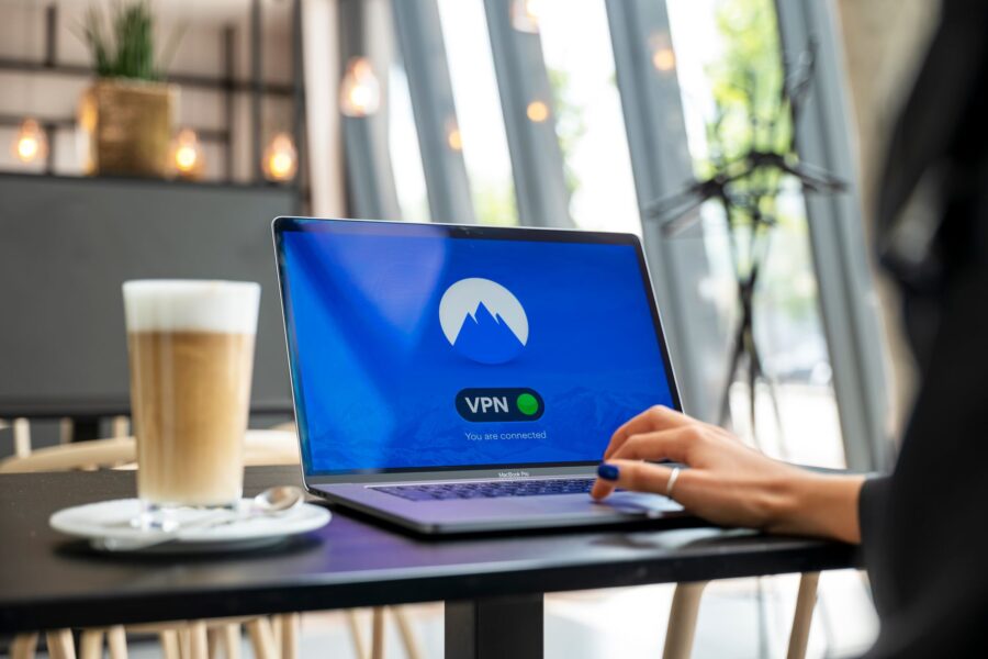 Person using laptop