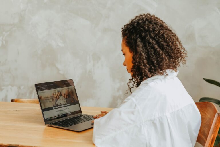 Person using laptop