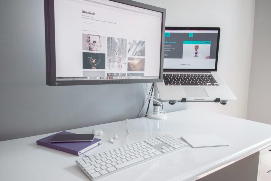 Laptop desk task