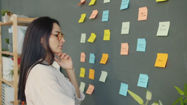 Sticky notes wall