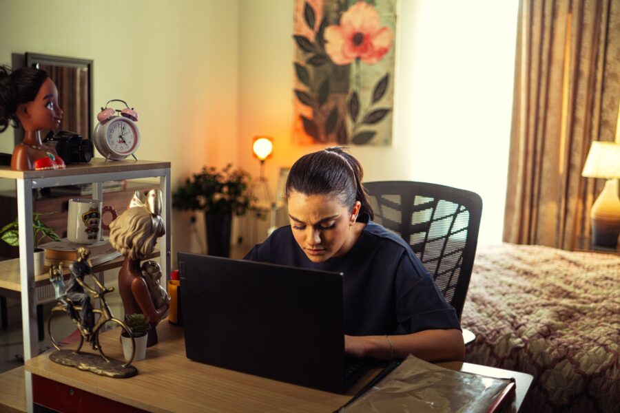 Home office laptop