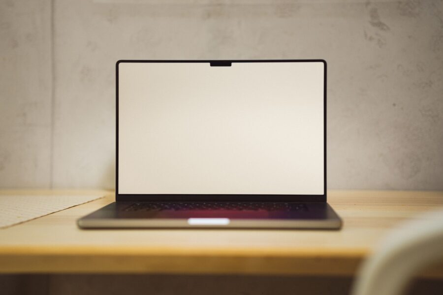 Laptop screen presentation