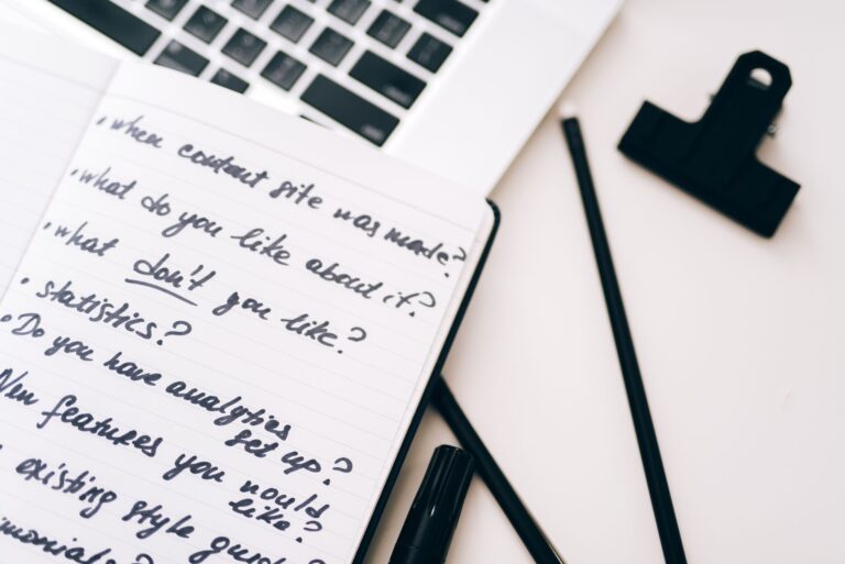 Notebook handwritten notes