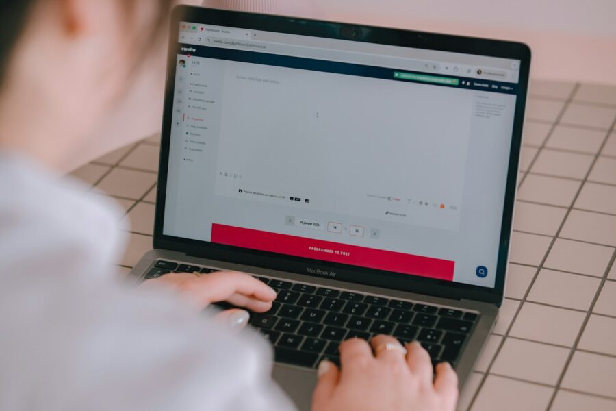 Person laptop notebook