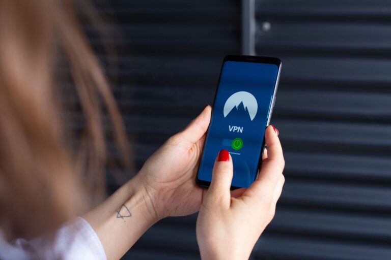 Woman using password