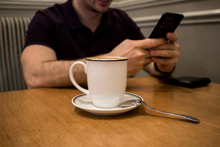 Person using smartphone
