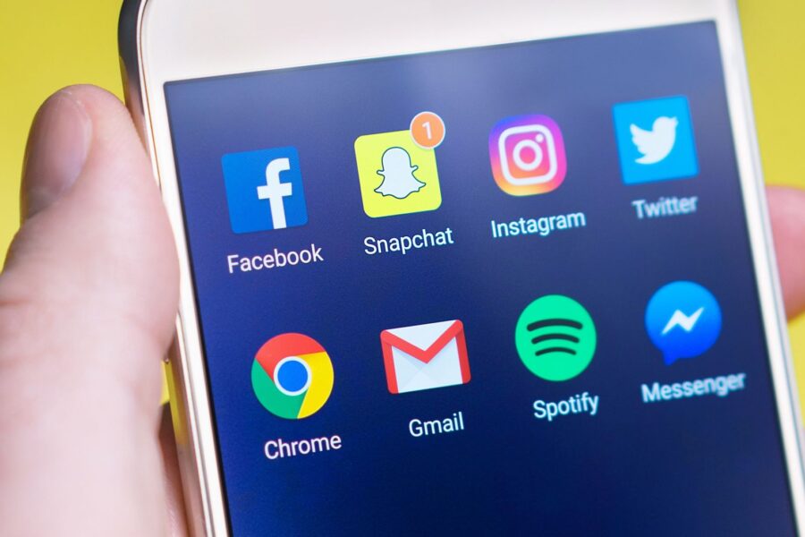 Smartphone screen social