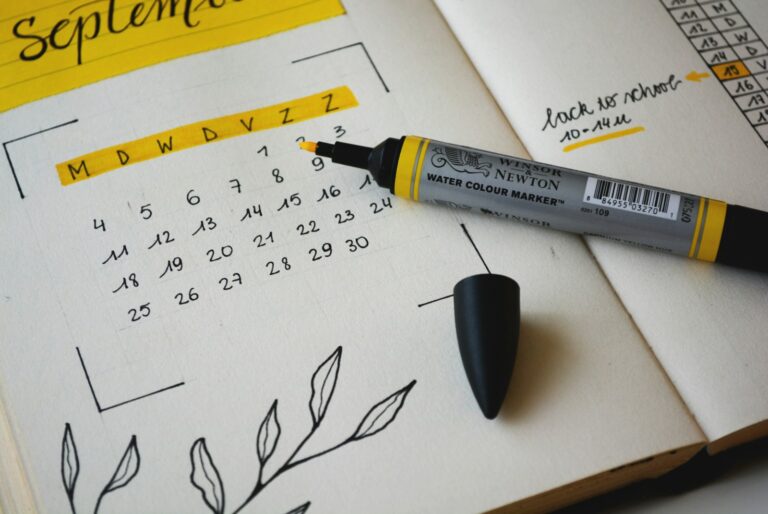 Person planning week