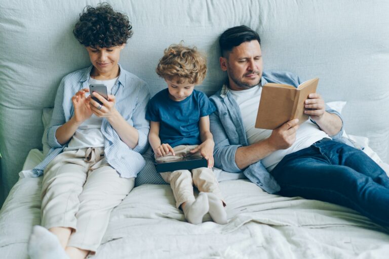 Teenager smartphone chat