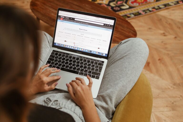 Typing website address