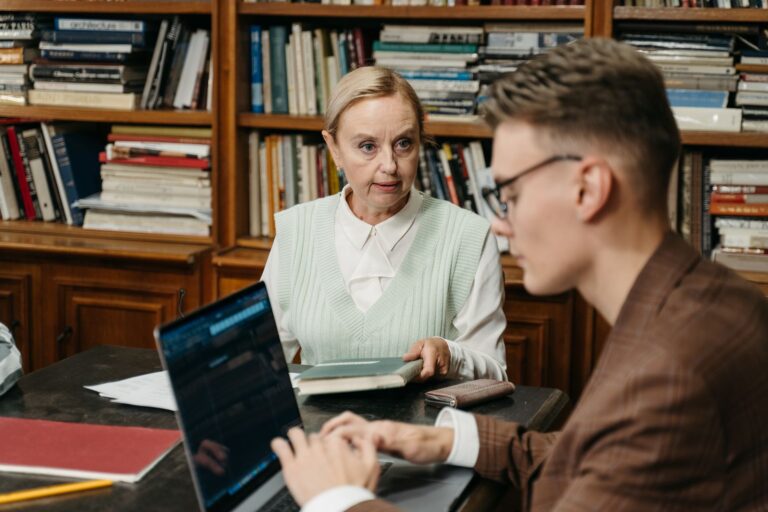 Researcher laptop digital