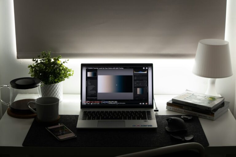 Office worker using