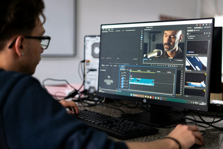 Person recording screen