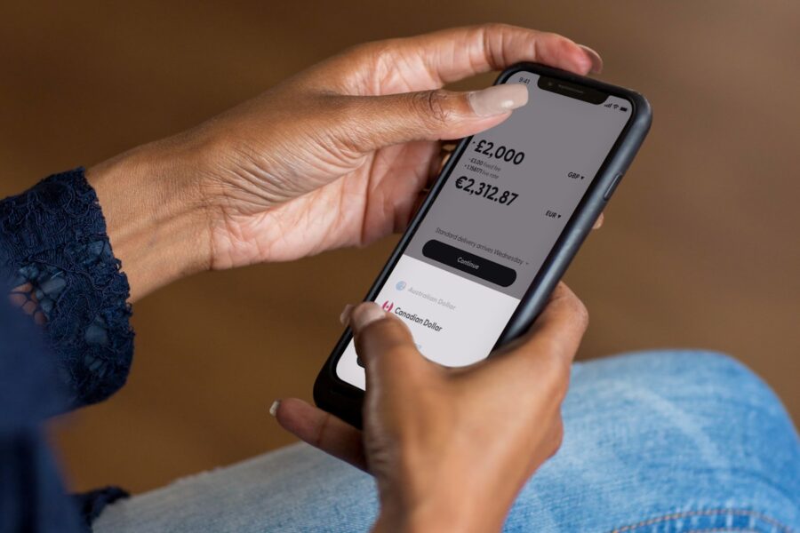 Person using mobile