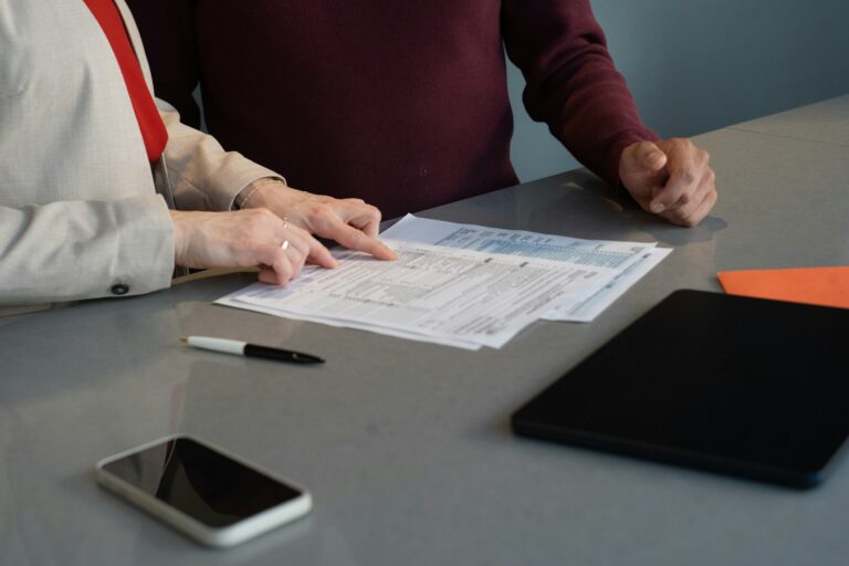 Person signing document