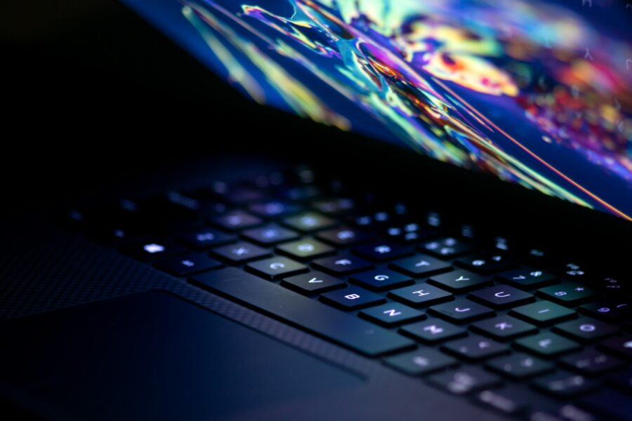 Laptop screen digital